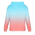 thumbnail image 3 of Hoodie for Men Color Gradient 3D Print Drawstring Pullover Hooded Sweatshirt Crewneck Long Sleeve Daily Jumper (L, Multicolor), 3 of 4
