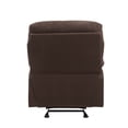 thumbnail image 7 of Manual Recliner Chair with Soft Padded Headrest and Armrest, Soft Living Room Chair Home Theater Lounge Seat, Modern Leisure Recliner Chair for Living Room Office, 33"L x 35"D x 40"H, Brown, 7 of 7