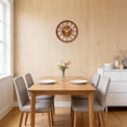 thumbnail image 2 of SANMADROLA Wall Clocks Battery Operated 12 Inch Silent Non Ticking Vintage Faux Wood Grain Cutout Decorative Clock for Home Decor Living Room Garden Farmhouse Office Kitchen Decoration, 2 of 9