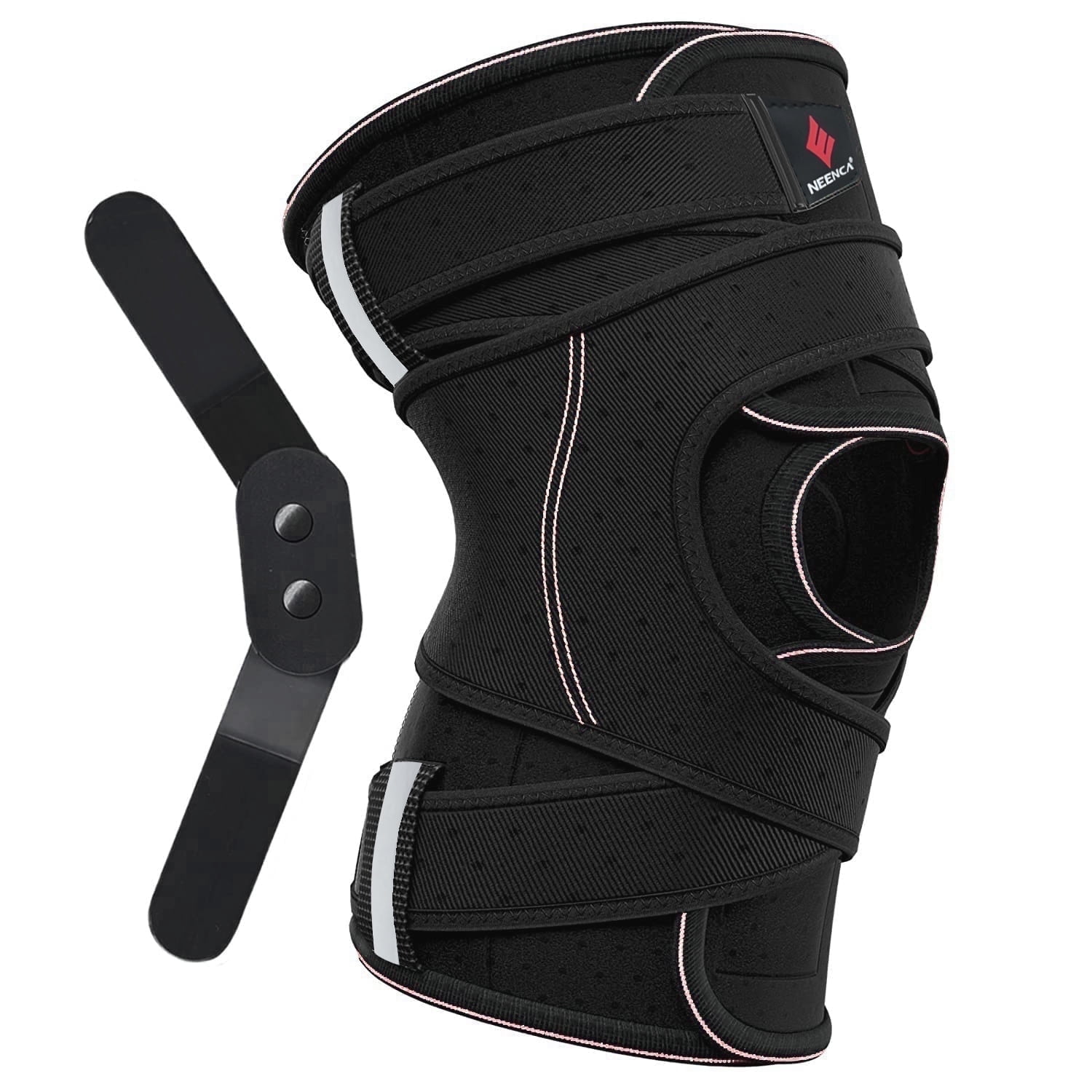 NEENCA Knee Brace for Men & Women,Meniscus Tear Knee Support with Side Stabilizers,Knee Support Wrap (XX-Large)