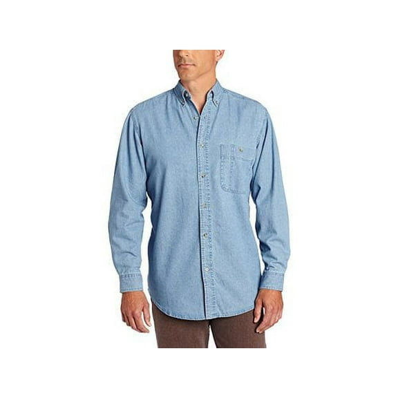 Wrangler Men's Denim Shirt Large Denim