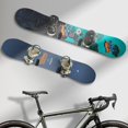 thumbnail image 2 of Horizontal Snowboard Wall Mount Clips Snowboard Wall Rack Snowboard Mount Storage Snowboard Display Wall Mount For Room, Garage, 2 of 8