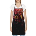 thumbnail image 3 of Pofeuu Colorful Sparkling Print Aprons with Pockets, Cute Aprons for Kitchen, Cooking, Server, Barber, Chef Apron, 3 of 7