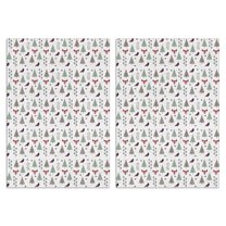 2 Pcs Funny Kitchen Towels,Christmas Forest Pattern Microfiber Dish Towels,Kitchen Tea Towels,Kitchen Towel Set (18" X 26")