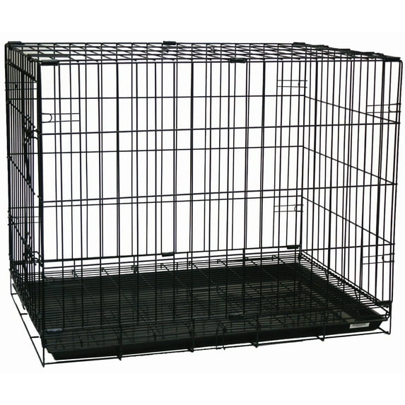 YML Double Door Pet Kennel w/ Plastic Tray, 42"L x 25"W x 29"H