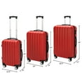 thumbnail image 6 of Canddidliike 3 Pieces Luggage Set, 3-in-1 Multifunctional Large Capacity Traveling Storage Suitcase, Vertical Luggage Set with Universal Wheel and Aluminium Alloy Pull Rod, Red, 6 of 10