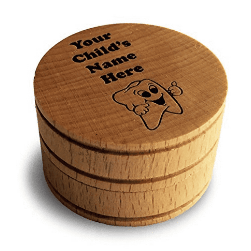 Custom Personalized Memento Dream Keepsake Baby Tooth Box My First