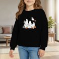 thumbnail image 2 of XXWXYD Sweatshirt Kids Halloween Graphic Print Long Sleeve Zip Up Hooded Cute Casual Fall Fleece Printed Striped Autumn Fashion for Teen Boys Girls Oversized Crewneck Pullover, 2 of 4