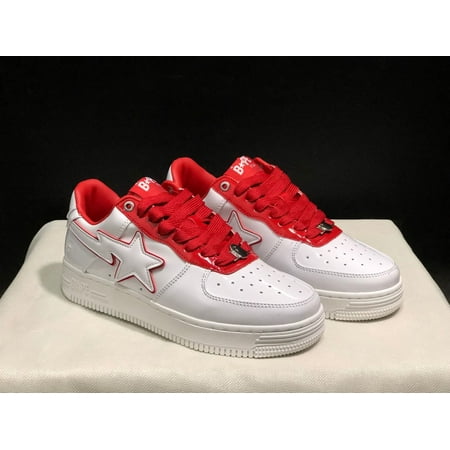 

BAPE patent camouflage suede sneakers low-top casual skate shoes street trend couple sneakers for both men and women
