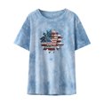 thumbnail image 1 of Blusa suelta de manga corta con cuello redondo y estampado a la moda para mujer Fridja  ghk1205, 1 of 1