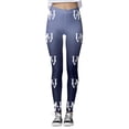 thumbnail image 3 of MKLEKYY Pantalones deportivos para mujer, leggings estampados de Pascua para mujer, leggings de ejercicio para fitness, pantalones de yoga, 3 of 4