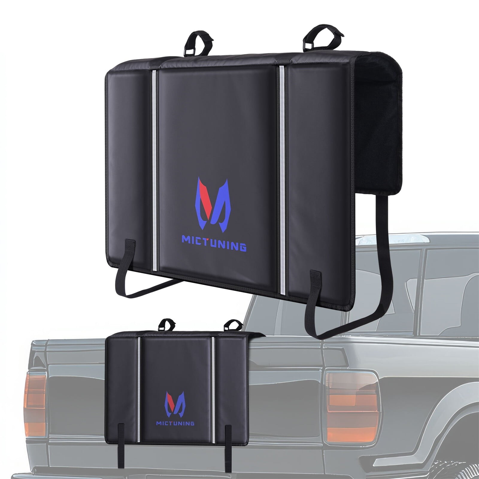 Tailgate Bike Pad for Pickup Trucks,UTVJATV 52'' Pickup Tailgate Protection Pad Cover Fits Most Truck Carries Up to 5 Mountain Bikes