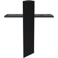 thumbnail image 2 of Ekena Millwork 2 1/2"W x 16"D Floating Steel Heavy Duty Wall Mount, Powder Coated Black, 2 of 10