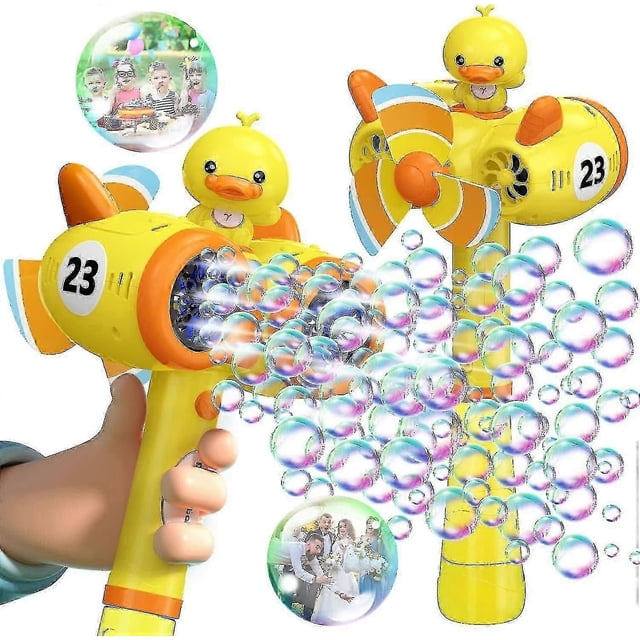 Pistola de burbujas, máquina de burbujas para niños, juguete automático de burbujas, más de 1500 burbujas por minuto, máquina de burbujas para exteriores.