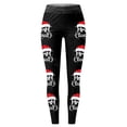 thumbnail image 2 of MKLEKYY Leggings para mujer, leggings con estampado navideño festivo para mujer, pantalones de yoga de cintura alta, mallas deportivas cómodas para fitness y entrenamiento, 2 of 4