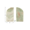 thumbnail image 2 of Creative Co-Op Half Arch Marble Bookends, Green, 2 of 4