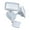 White, variant on Square Twin Heads Motion Sensor Security Fixture - 5000K Color Temperature - Black