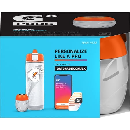 GATORADE GX GLACIER FREEZE FLAVOR POD, 3.25 FL OZ, 4 COUNT