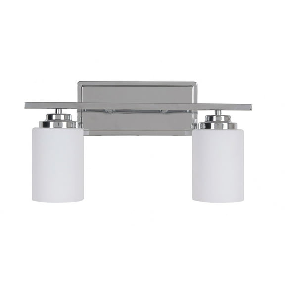 39702-CH Craftmade Lighting Albany - 2 Light Bath Vanity In Contemporary Style-9.61 Inches Tall and 17.32 Inches Wide