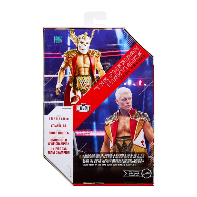 スポーツ WWE Ultimate Edition Cody Rhodes MATTEL WWE, Ultimate Edition Cody Rhodes Action Figure, 6-inch