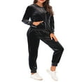 thumbnail image 2 of CNKOO Ladies 2 Piece Tracksuits with Zipper Hoodie Sweatshirt and Sweatpants, 2 of 6