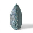 thumbnail image 4 of Aquatic Peacock Throw Pillow in Gray 18x18, 4 of 4