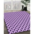 thumbnail image 3 of Ahgly Company Machine Washable Indoor Square Transitional Pastel Purple Pink Area Rugs, 4' Square, 3 of 7