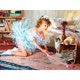 thumbnail image 2 of Cuadros Decorativos 5D bricolaje taladro redondo completo diamante pintura pintura al óleo niñas decoración del hogar (WT853) Tmvgtek embutido en tela, 2 of 7