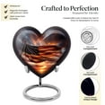 thumbnail image 3 of United States Flag Urn, Large Urn For Adults Ashes Women, Cremation Urn Human Ashes, Heart Urn, Funeral Ashes Urns Human Remains Adult, Burial Urns For Adult Human Ashes, Heart Shaped Urns 8 Inch, 3 of 5