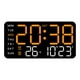 thumbnail image 1 of Reloj despertador digital LED con dos configuraciones de alarma y pantalla LED de tiempo. Eléctrico. Luz naranja, 1 of 9