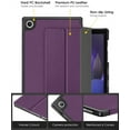 thumbnail image 3 of DTTO Case for Samsung Galaxy Tab A8 10.5 inch 2022, Premium PU Leather Tri-Fold Stand Cover with Hard Shell for Galaxy Tab A8 [Auto Wake/Sleep, Ultra Lightweight & Multiple Viewing Angles]- Purple, 3 of 7