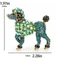thumbnail image 4 of GKNET Puppy Brooch Dog Animal Pin Vintage Elegant Women's Clothing Accessory, 4 of 4