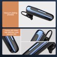 thumbnail image 4 of Kearding Auriculares inalámbricos compatibles con Bluetooth V5.0 Auriculares de negocios Botón de control Auriculares de conducción Estéreo 50 horas Type9 NO9, 4 of 6