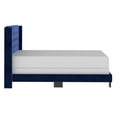 thumbnail image 5 of WHI Modern Soft Velvet Upholstered 60" Queen Bed in Blue, 5 of 8