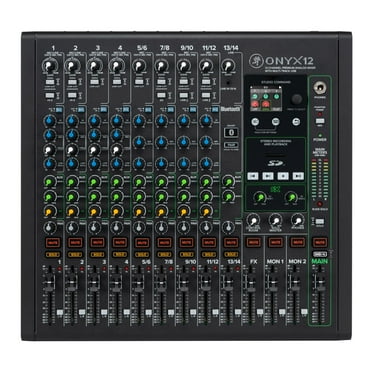 Mackie Onyx12 12-Channel Premium Analog Mixer with Multi-Track USB