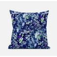 thumbnail image 5 of Amrita Sen Sea Garden Rose Suede Zippered Pillow with Insert in Red 16 x 16, 5 of 7