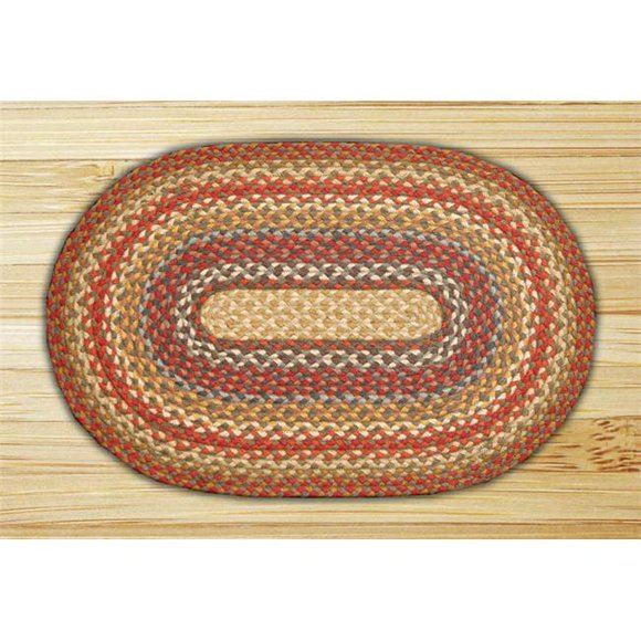 Earth Rugs 05-300 Honey-Vanilla-Ginger Oval Rug