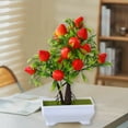thumbnail image 5 of Tainini Artificial Pot Flowers Small Fake Plants with Pot Mini Potted Plants for House Office Tabletop Decor,9in, 5 of 6
