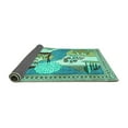thumbnail image 2 of Ahgly Company Indoor Rectangle Animal Turquoise Blue Traditional Area Rugs, 2' x 3', 2 of 4