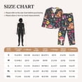 thumbnail image 6 of Bingfone Womens Pajama Sets Mushrooms Snails Butterflies Print,Long Sleeve Loungewear Pajamas Set-X-Large, 6 of 9