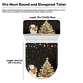 thumbnail image 6 of SEANATIVE Xmas Snowman Toilet Lid Covers and Tank Cover Christmas Tree Toilet Seat Cover and Tank Lid Covers for Bathroom Toilet Lid Cover Set 2 Piece, 6 of 7