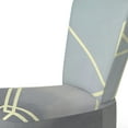 thumbnail image 3 of Designart "Cubic Abstract Grey Marble Art" Upholstered Mid-Century Modern Accent Chair and Arm Chair, 3 of 5