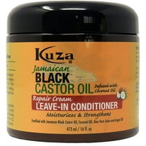 Kuza Naturals Jamaican Black Castor Oil Repair Cream Leave In Conditioner, 16 Oz.