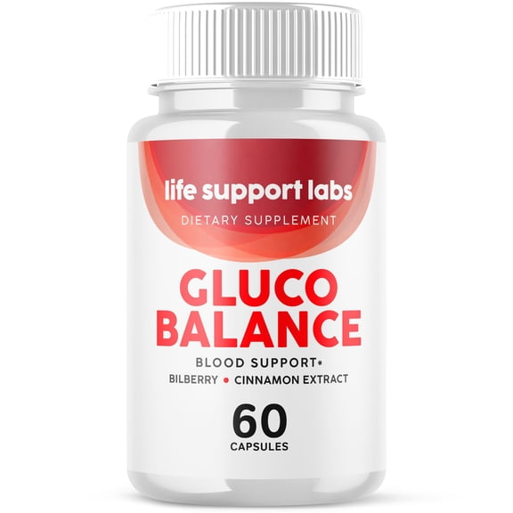 Life Support Labs Gluco Balance Support Pills Advanced Formula Vitamin Supplement 60 Capsules