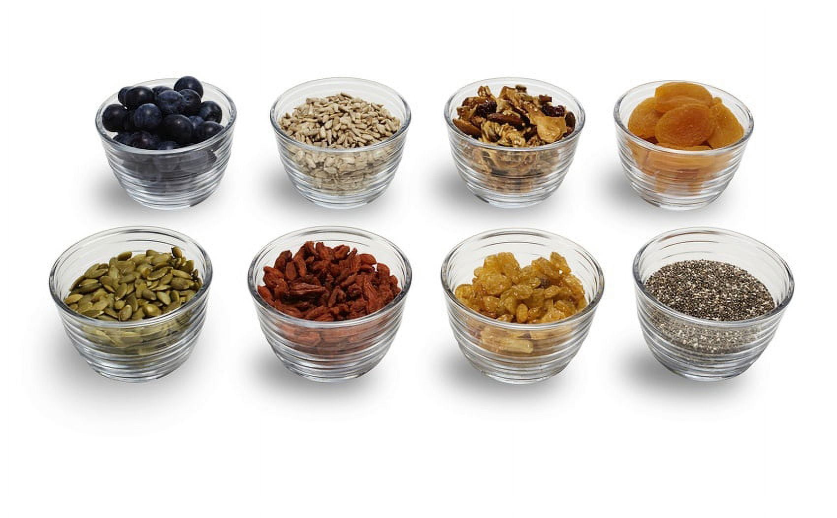 Libbey 16-Piece Small Glass Bowl Set with Lids