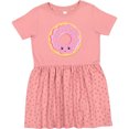 thumbnail image 3 of Inktastic Light Pink Donut Girls Toddler Dress, 3 of 5