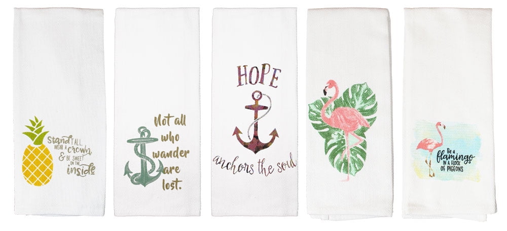 Details about   CAMP RULES Take a Walk-Swim etc 28" x 28" Washable Cotton Dish Towel for Kitchen 