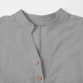 thumbnail image 5 of Otqutp Girls Shirts Short Sleeve Cotton Linen Dress Shirt Button Down Top Tees V Neck Trendy Tshirt Loose Fit Tops for Teen Tee Tops, 5 of 8