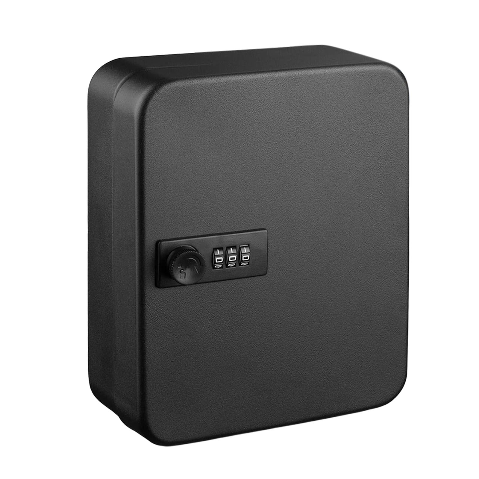Key Cabinet with Combination Lock, Box Wall Mount with Code, Security Key Box, Key Box Key Holder Lockbox for Office Wall Cabinet Black 36 hook