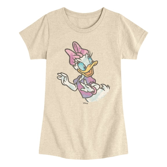 Disney - Daisy Color Sketch - Youth Girls Short Sleeve T-Shirt